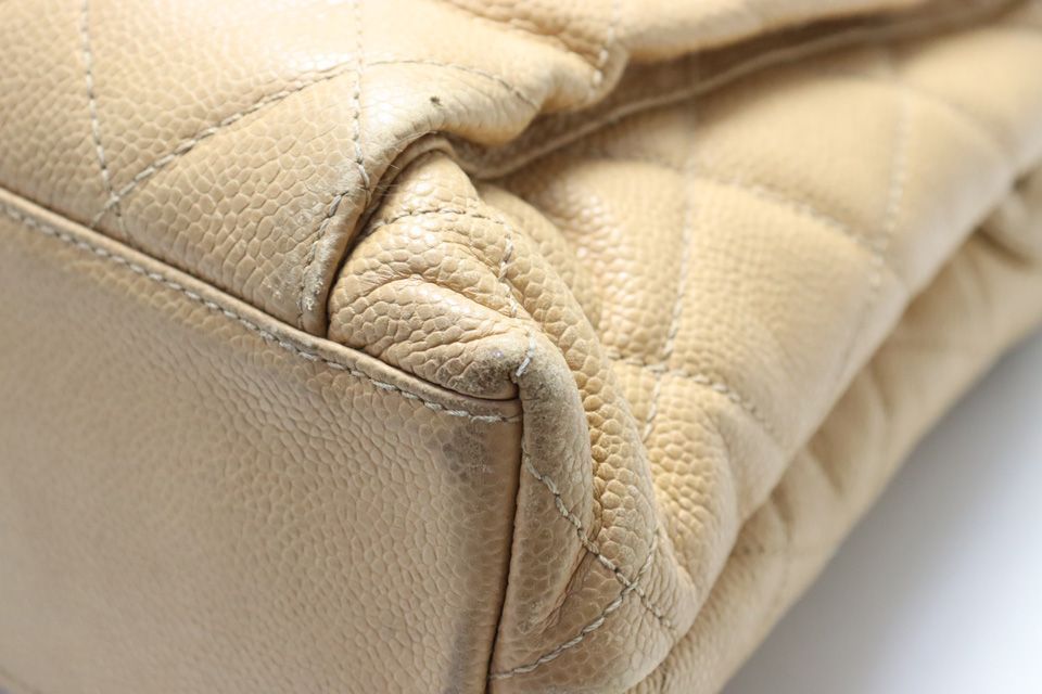 Chanel Stand Quilted Caviar Leather GD Che Handbag — view 4