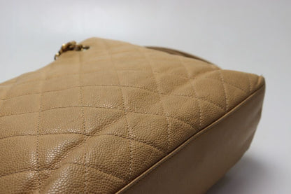 Chanel Stand Quilted Caviar Leather GD Che Handbag — view 9
