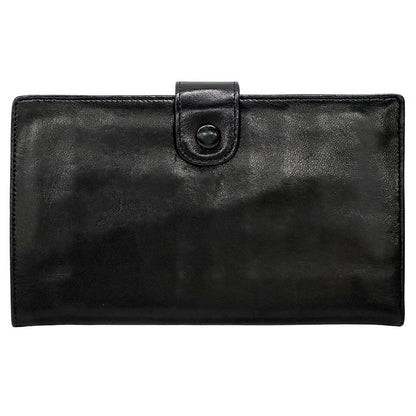 Chanel Wallet CC Logo Lambskin Black Gold — view 2