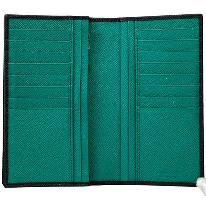 Bvlgari Wallet Leather Navy Green — view 4