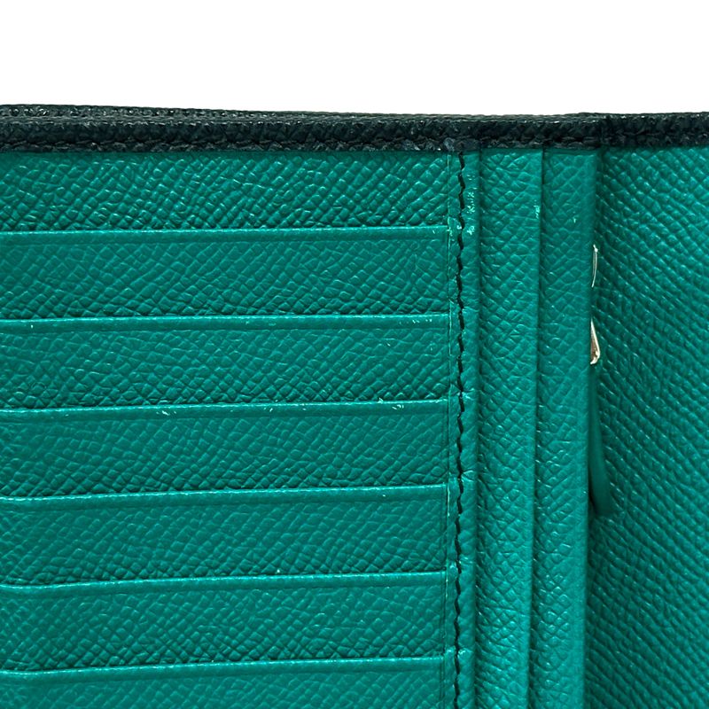 Bvlgari Wallet Leather Navy Green — view 9