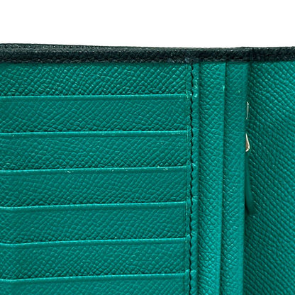 Bvlgari Wallet Leather Navy Green — view 9