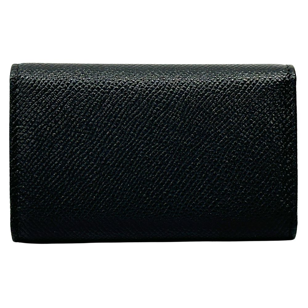 Bvlgari Key Case Leather Black 6 Compact Key Holder — view 2