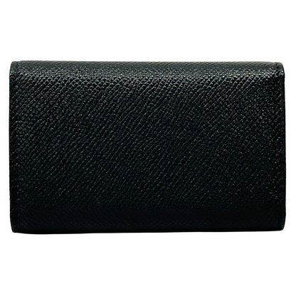Bvlgari Key Case Leather Black 6 Compact Key Holder — view 2