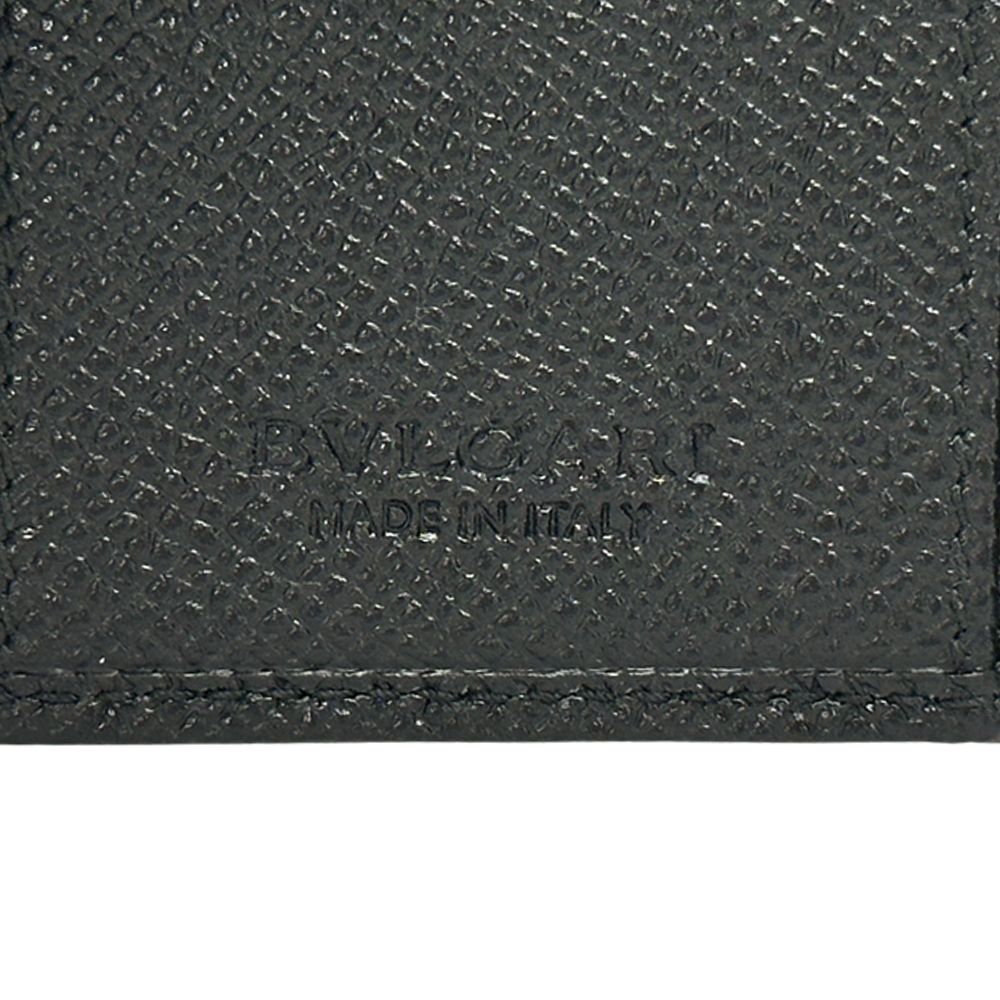 Bvlgari Key Case Leather Black 6 Compact Key Holder — view 6