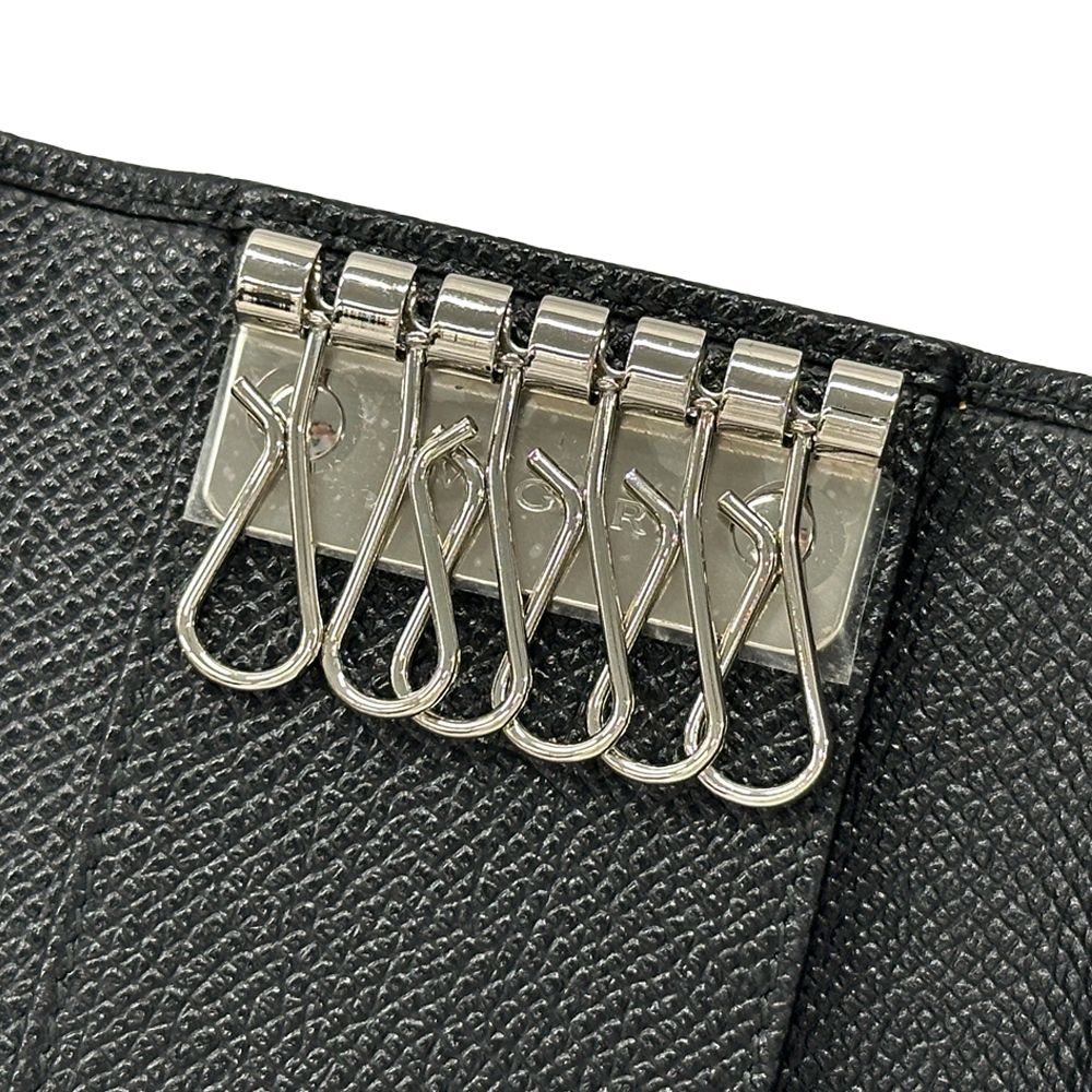 Bvlgari Key Case Leather Black 6 Compact Key Holder — view 5