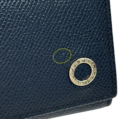 Bvlgari Key Case Leather Navy 6 Compact Key Holder — view 8