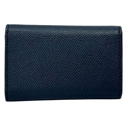 Bvlgari Key Case Leather Navy 6 Compact Key Holder — view 2