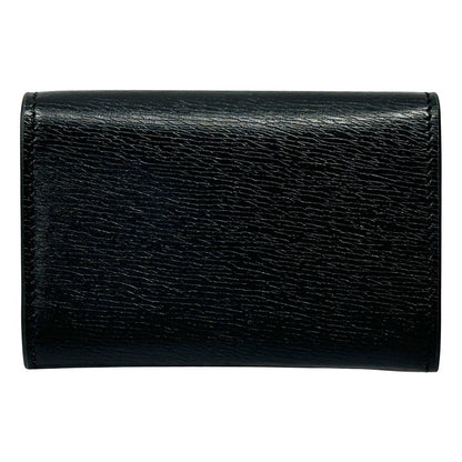 Gucci Card Case Leather Black Gold — view 2