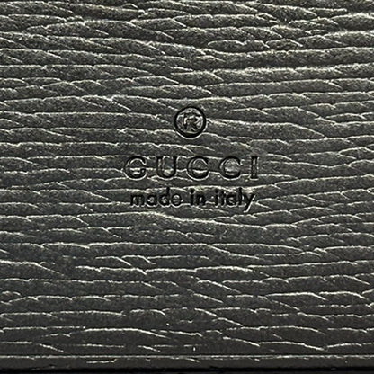 Gucci Card Case Leather Black Gold — view 5