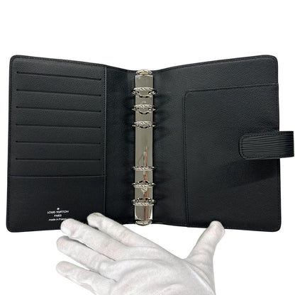 Louis Vuitton Pocket Bookcover Epi MM Noir Black Agenda — view 4