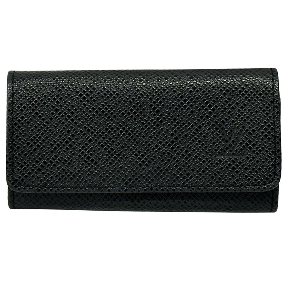 Louis Vuitton Key Case Taiga Multicles 4 Noir Black Key Holder