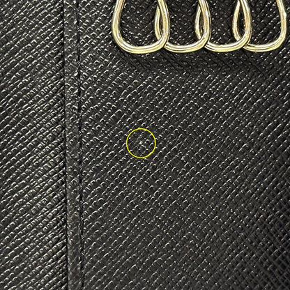 Louis Vuitton Key Case Taiga Multicles 4 Noir Black Key Holder — view 7