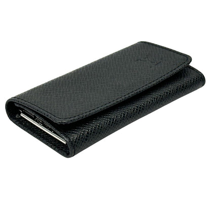 Louis Vuitton Key Case Taiga Multicles 4 Noir Black Key Holder — view 3