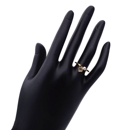 Fendi Ring Metal pearl Gold — view 7
