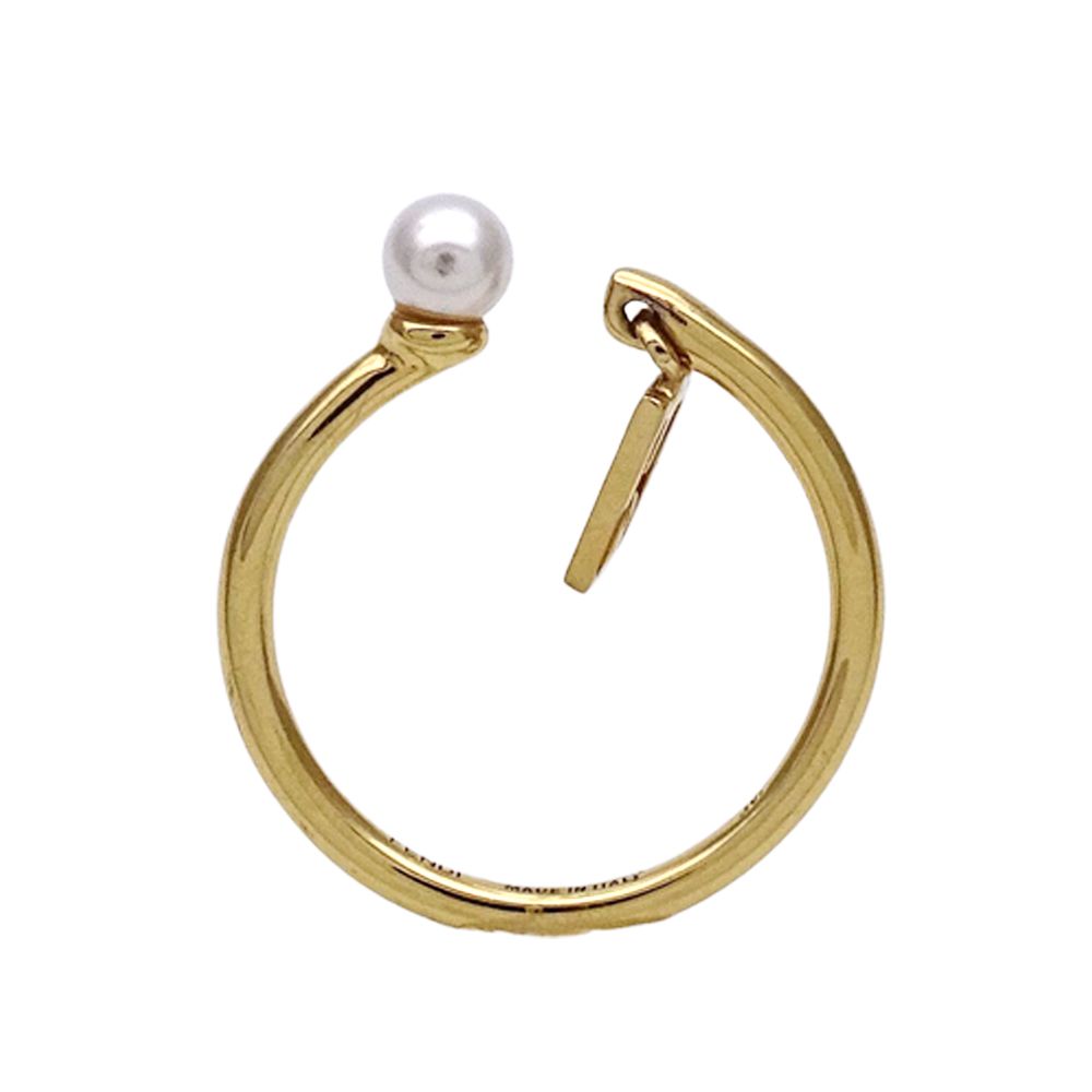 Fendi Ring Metal pearl Gold — view 2