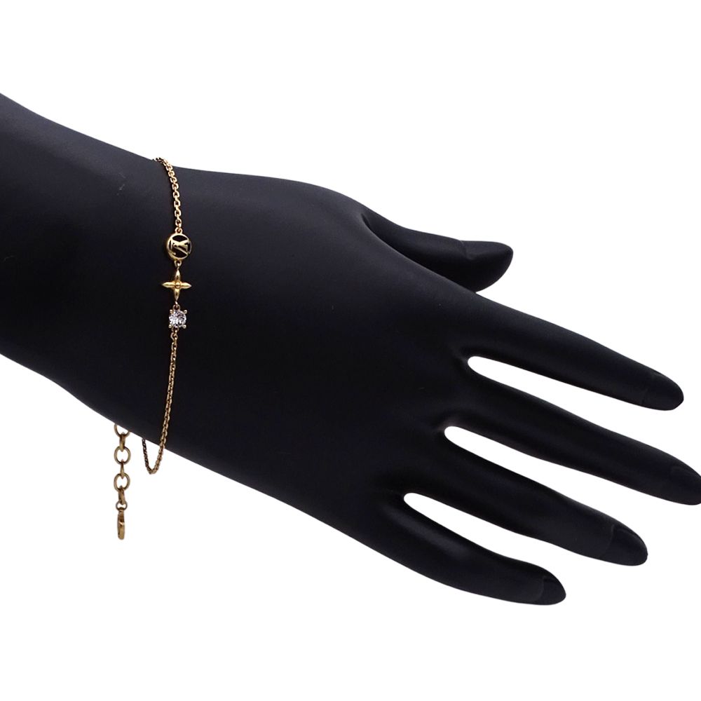 Louis Vuitton Bracelet Metal Line Gold — view 6