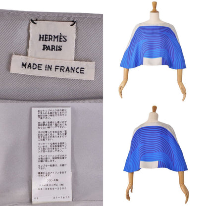 Hermes Shirt Blouse Poncho Silk Allover Top — view 7