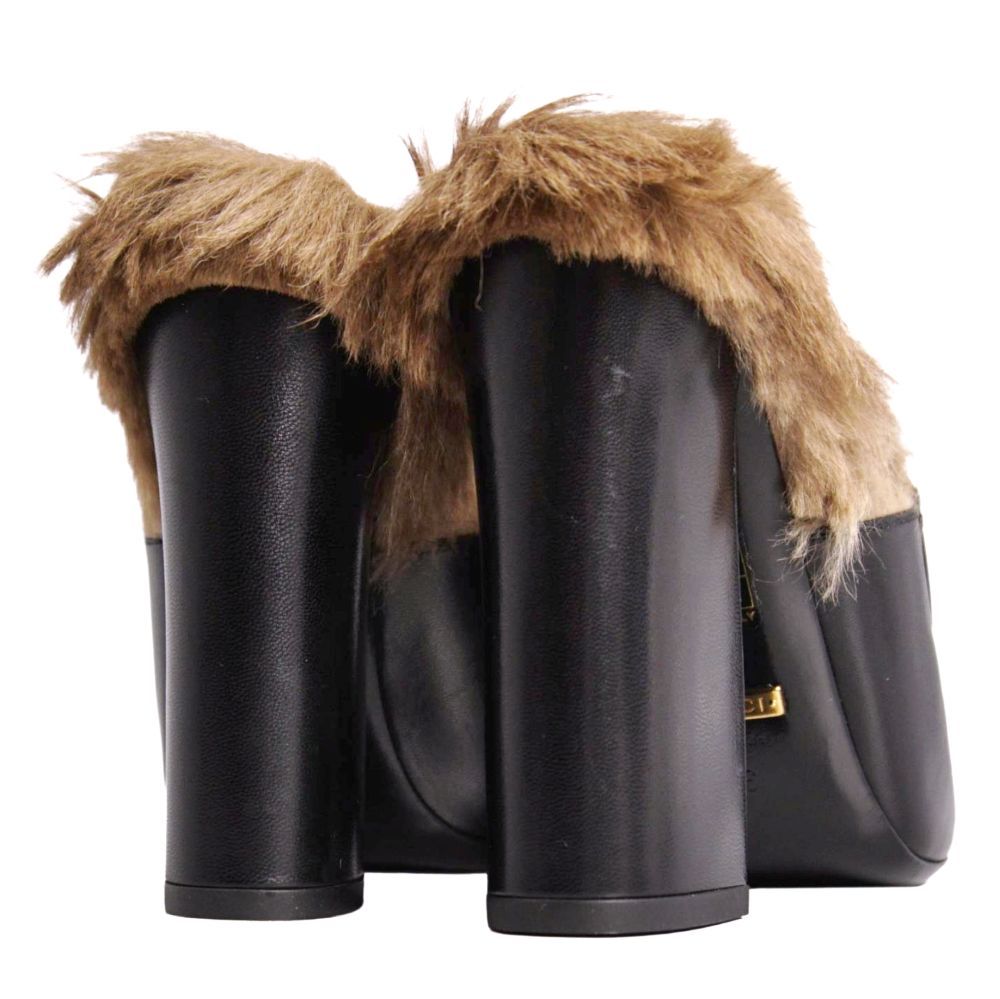 Gucci Sandals Prince Town Horsebit Fur Leather — view 5