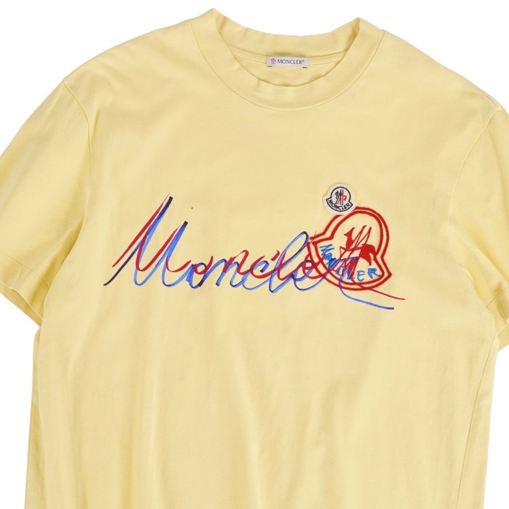 Moncler T-Shirt Shortsleeves Yellow — view 2
