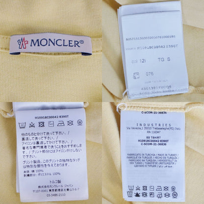 Moncler T-Shirt Shortsleeves Yellow — view 5