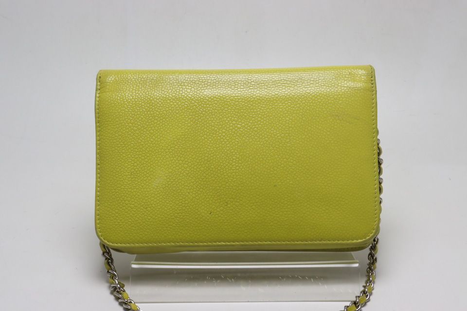 Chanel Stand Caviar Leather Jumbo CC Logo Che Wallet — view 2