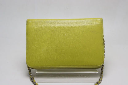 Chanel Stand Caviar Leather Jumbo CC Logo Che Wallet — view 2