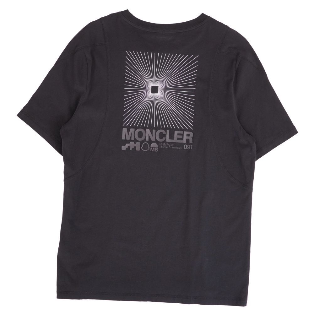 Moncler T-Shirt Shortsleeves Black — view 3