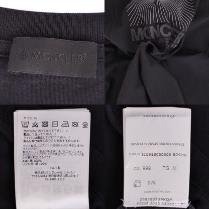 Moncler T-Shirt Shortsleeves Black — view 5
