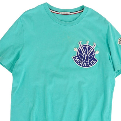 Moncler T-Shirt Shortsleeves Blue — view 2