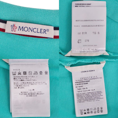 Moncler T-Shirt Shortsleeves Blue — view 5
