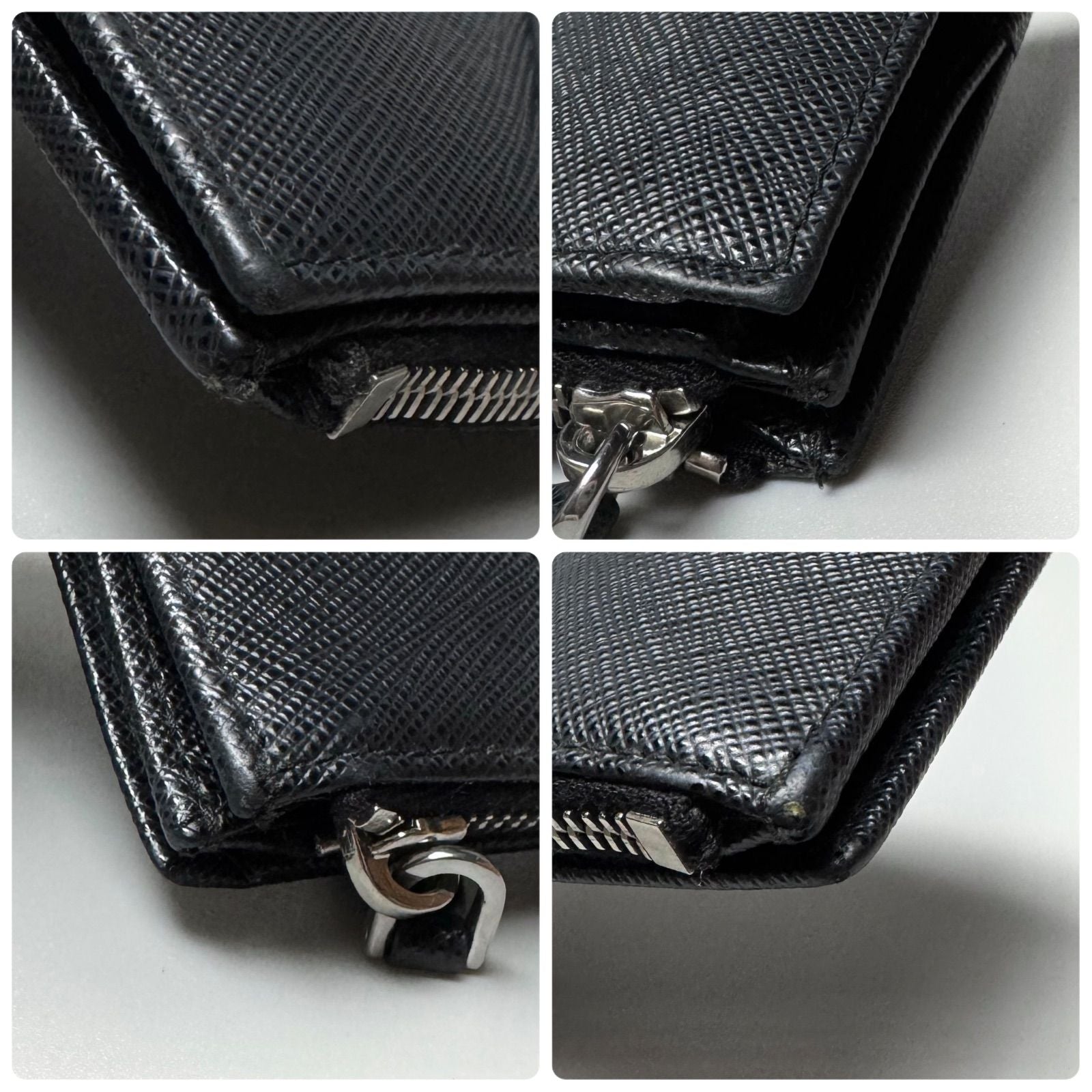 Prada Saffiano Trianglelogo Wallet Black — view 8