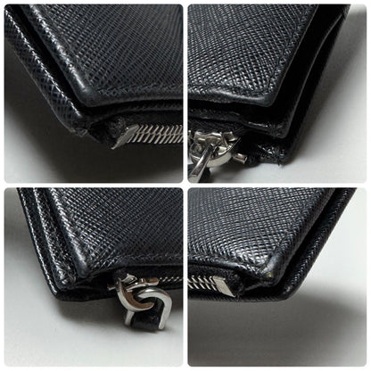Prada Saffiano Trianglelogo Wallet Black — view 8