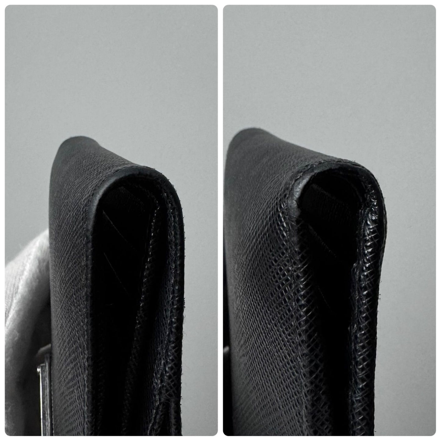 Prada Saffiano Trianglelogo Wallet Black — view 9