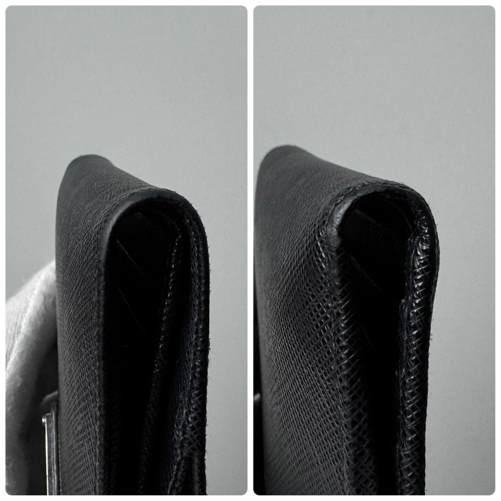 Prada Saffiano Trianglelogo Wallet Black — view 9