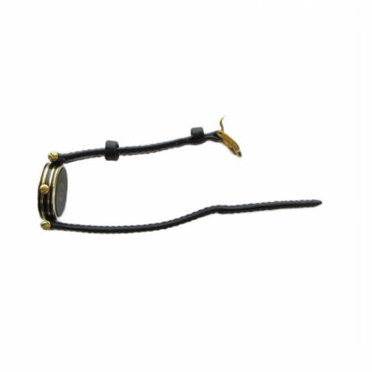 Gucci Watch B-man Black Leather leto Gold — view 5
