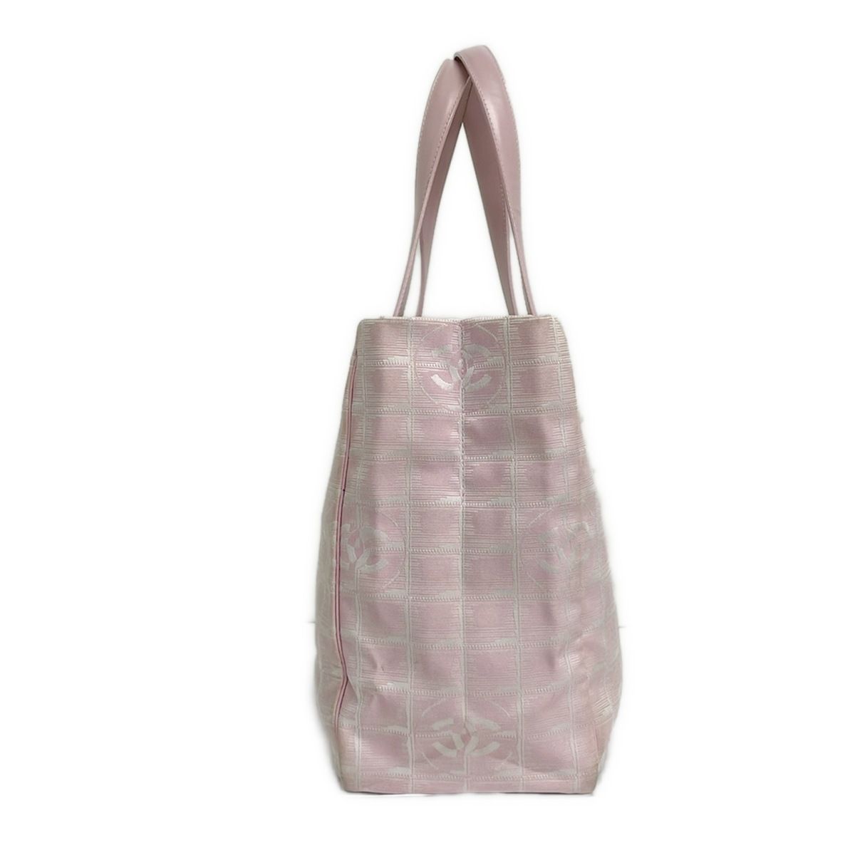 Chanel Tote Line MM Pink Leather — view 4