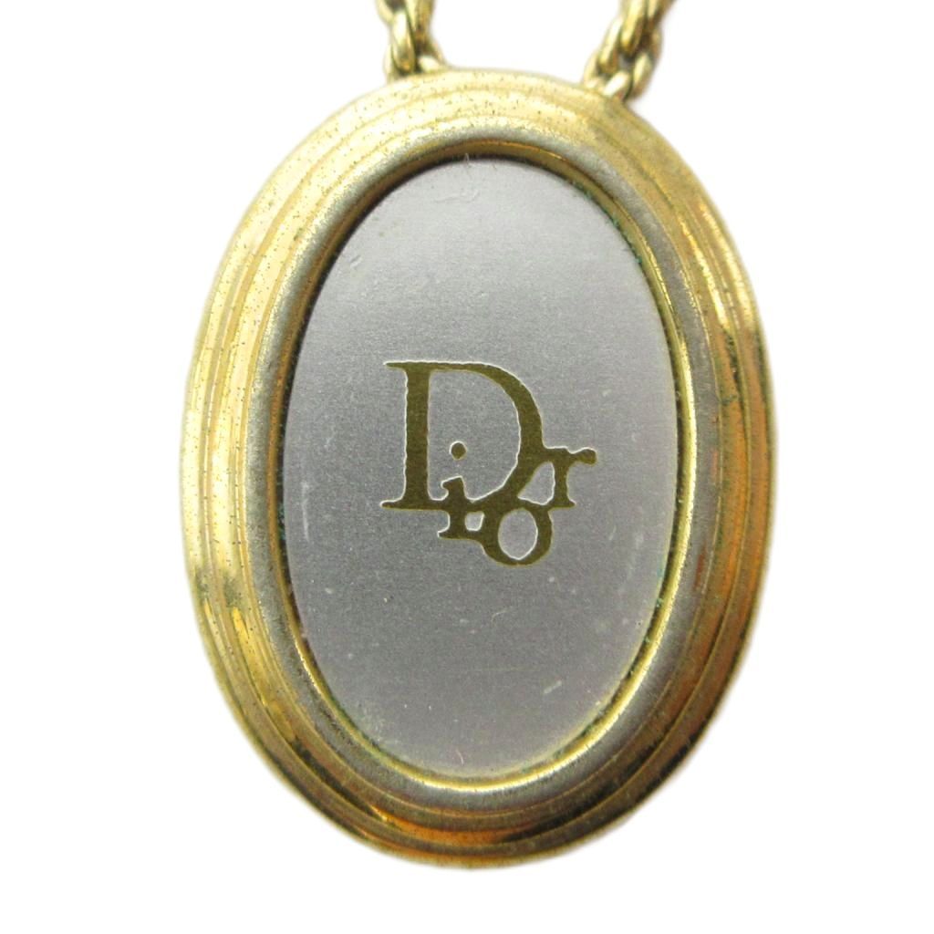 Dior Necklace Pendant Logo Gold
