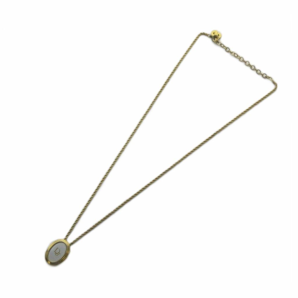 Dior Necklace Pendant Logo Gold — view 3