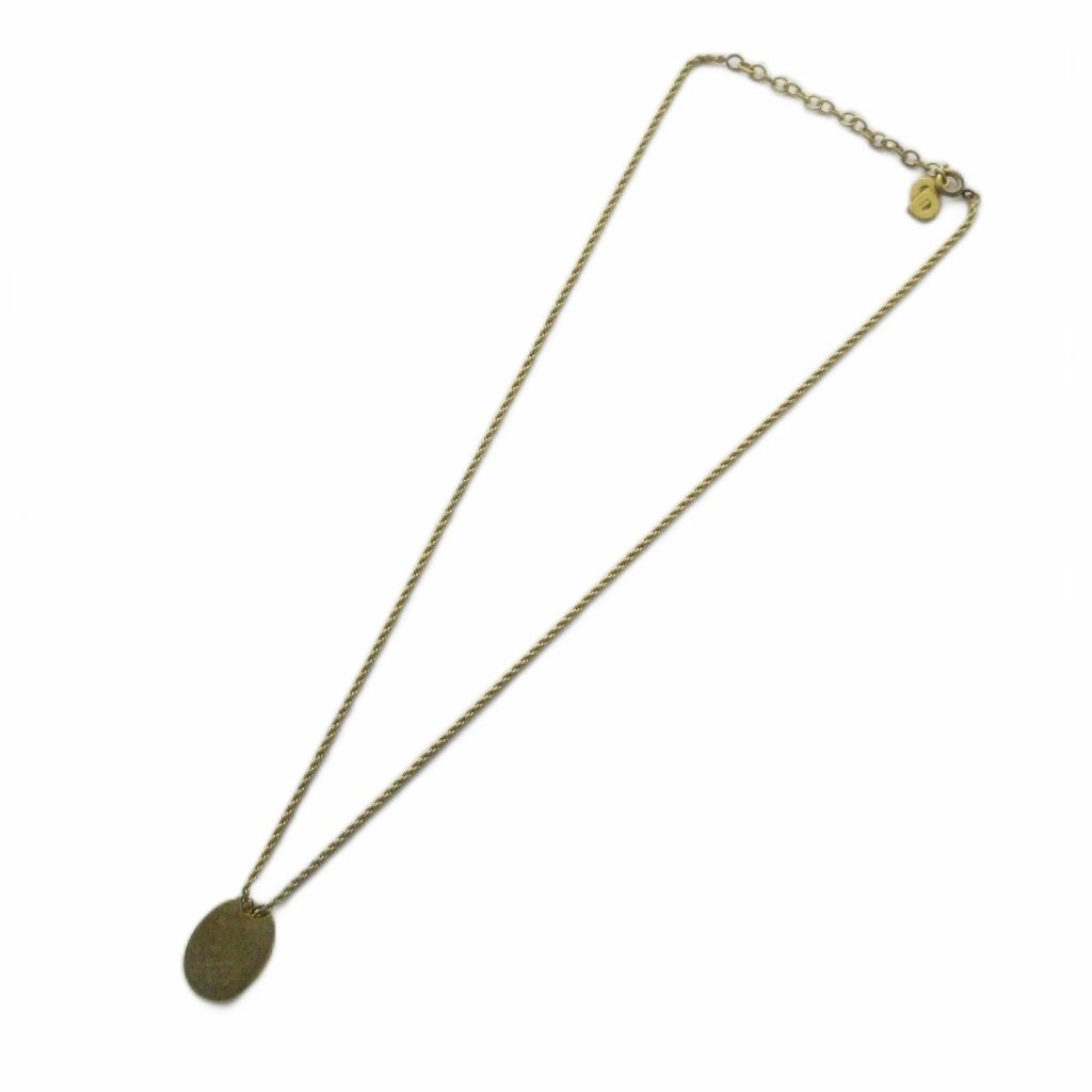 Dior Necklace Pendant Logo Gold — view 4