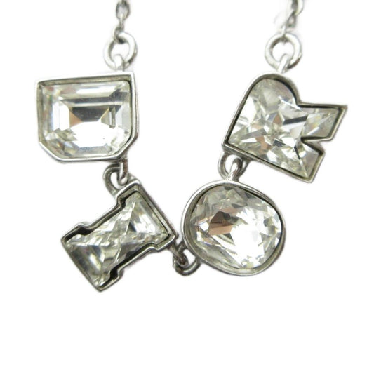 Dior Dio Necklace Pendant Logo Silver