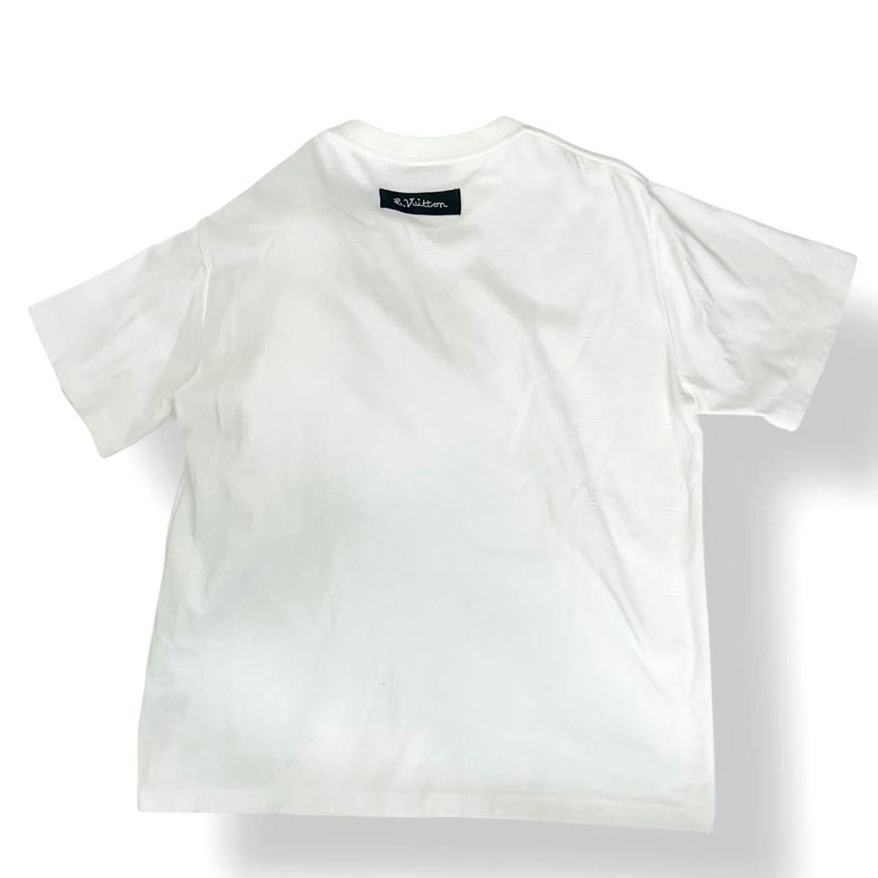 Louis Vuitton Top Monki T-Shirt White Cotton 100% XL — view 2