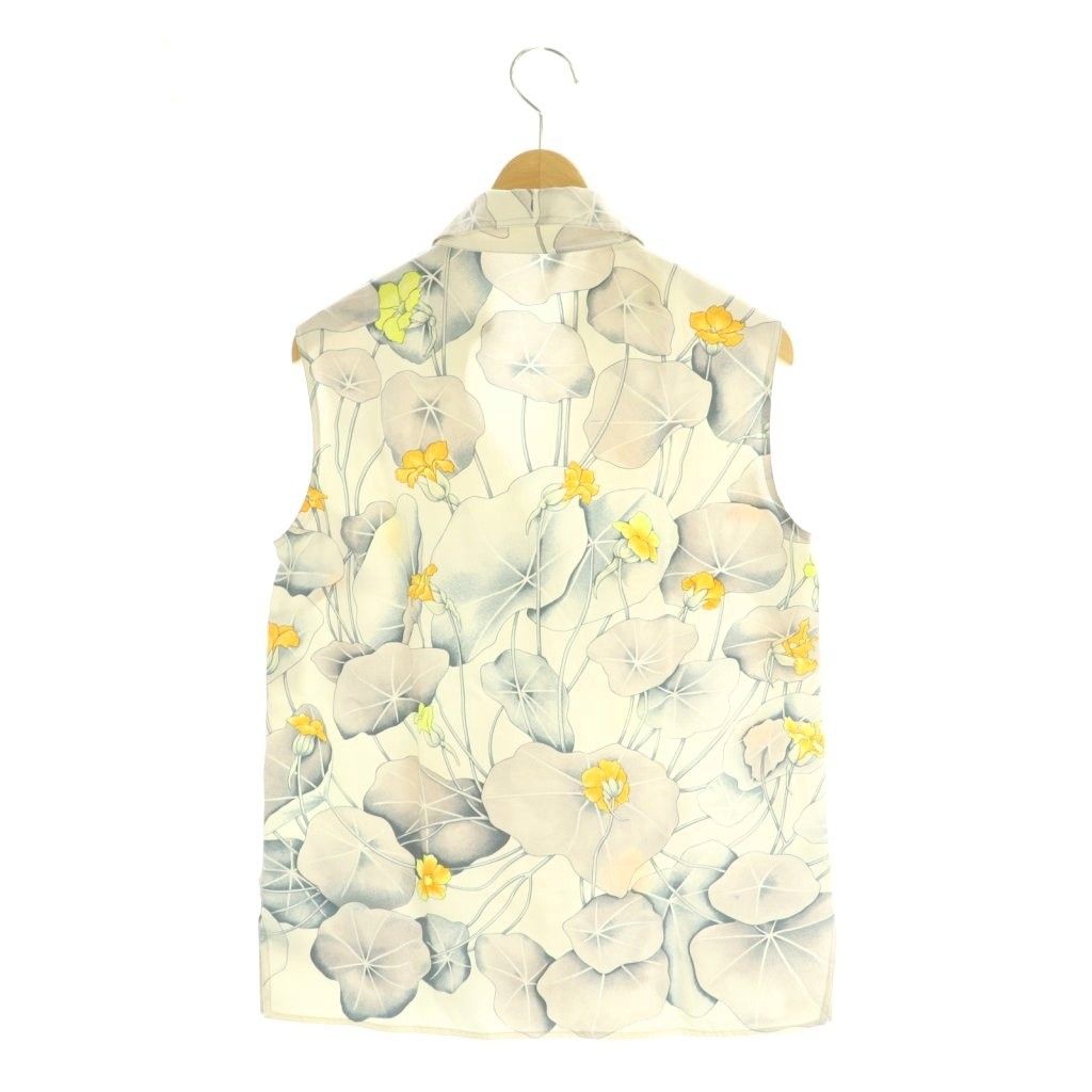 Hermes Maleji Era of Silk 36 Offwhite Gray T-Shirt — view 2