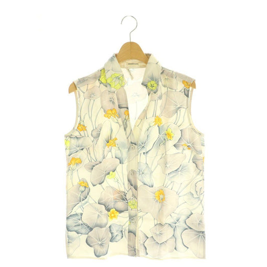 Hermes Maleji Era of Silk 36 Offwhite Gray T-Shirt