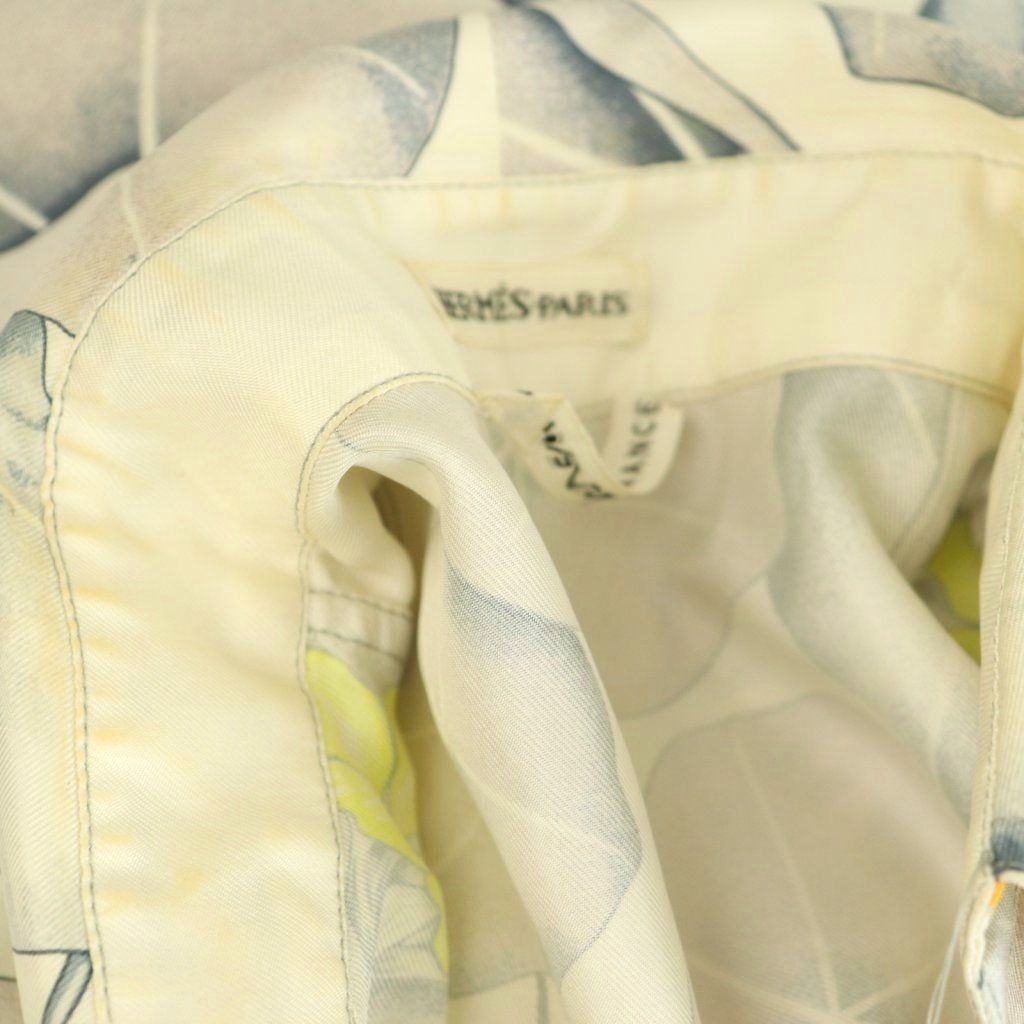 Hermes Maleji Era of Silk 36 Offwhite Gray T-Shirt — view 6