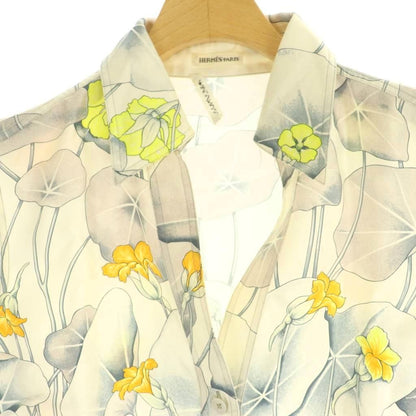 Hermes Maleji Era of Silk 36 Offwhite Gray T-Shirt — view 3