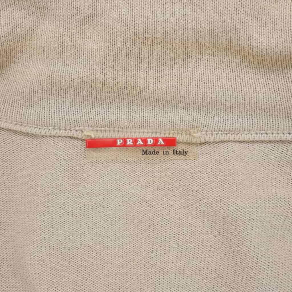 Prada Sport Knit Cotton Multi Pocket 50 Beige Sweater — view 8
