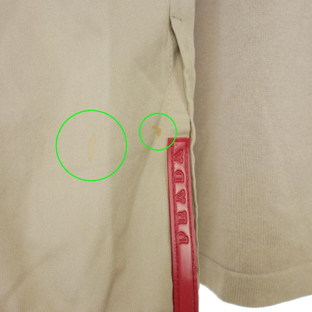Prada Sport Knit Cotton Multi Pocket 50 Beige Sweater — view 6