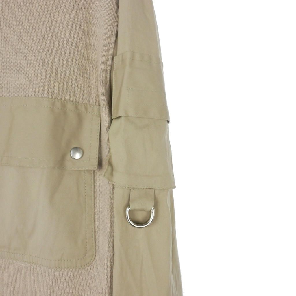 Prada Sport Knit Cotton Multi Pocket 50 Beige Sweater — view 3