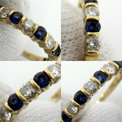 Tiffany & Co Ring Half Eternity 18k YG Gold Diamond Blue — view 3